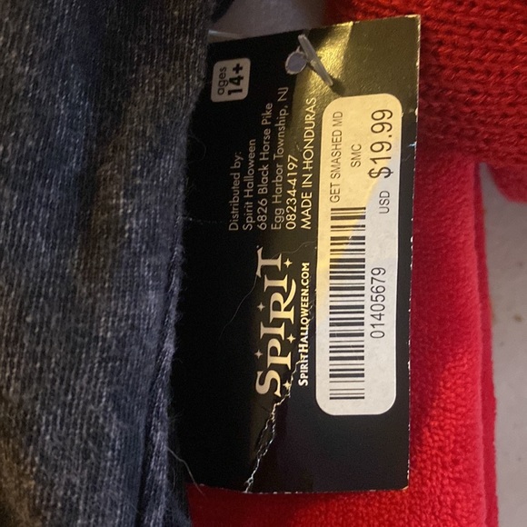 Spirit Halloween Let’s Get Smashed pumpkin pull over tee size adult Medium M NWT - Picture 2 of 3